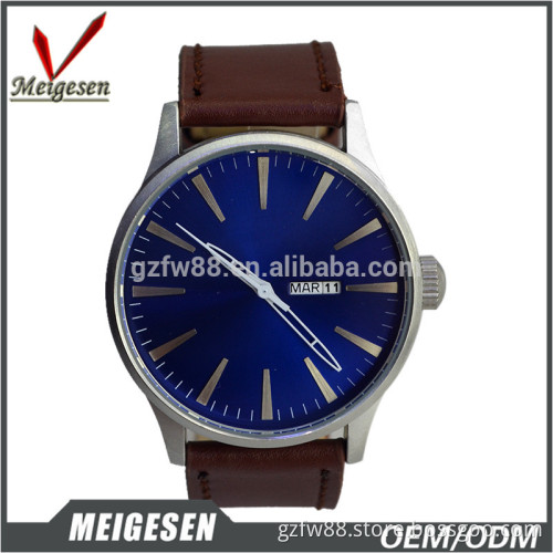 New Come Day and Date Display Brushed Matte Black Custom Men Brand Watch